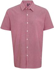 Zdjęcie Męska Bawełniana Koszula Z Krótkim Rękawem W Kratkę Micro Gingham - Łódź