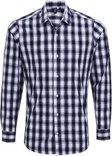 Zdjęcie Męska Bawełniana Koszula Z Długim Rękawem W Kratę Mulligan - Bisztynek