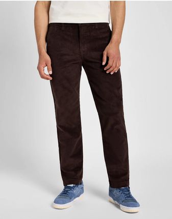 LEE MĘSKIE SPODNIE MATERIAŁOWE REGULAR CHINO ESPRESSO 112355776