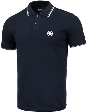 Koszulka polo męska Pit Bull Regular Stripes Granatowy