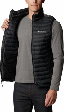 Bezrękawnik puchowy męski Columbia POWDER PASS czarny 2126111010 - zdjęcie 2