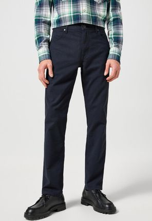 WRANGLER GREENSBORO MĘSKIE SPODNIE MATERIAŁOWE MATERIAŁ CHINO DARK NAVY 112358043