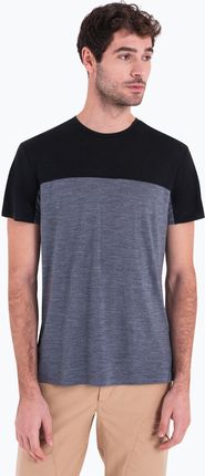 Koszulka trekkingowa męska icebreaker Merino Cool-Lite Sphere III SS Tee Colour Block graphite hthr Wiosna 2025