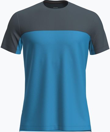 Koszulka trekkingowa męska icebreaker Merino Cool-Lite Sphere III SS Tee Colour Block arctic/abyss Wiosna 2025