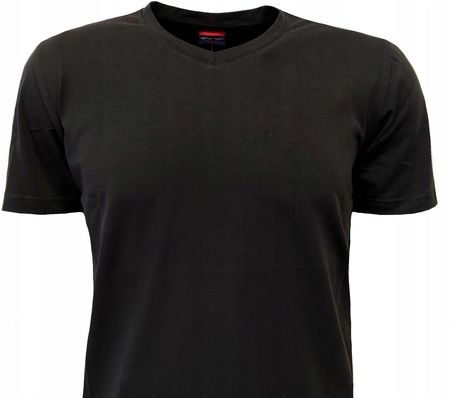T SHIRT MĘSKI-KOSZULKA W SZPIC BAWEŁNIANA CZARNA XL - zdjęcie 3