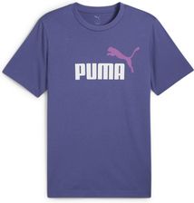 Koszulka męska Puma ESS 2 COLOR NO.1 LOGO niebieska 68470846 - zdjęcie 1