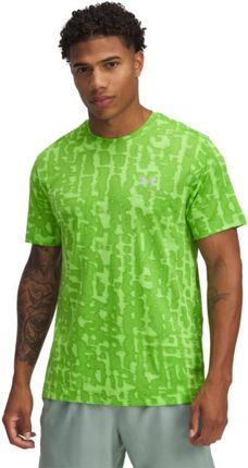 Męska koszulka do biegania Under Armour UA Launch Printed SS - zielona