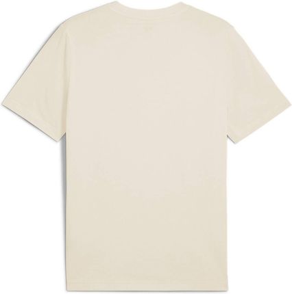 Koszulka męska Puma ESS SMALL NO.1 LOGO beżowa 68253599 - zdjęcie 2