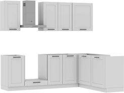 Zdjęcie Zestaw Mebli Kuchennych Arco 240X180cm Mdf Folia Biały Mat - Biała Podlaska