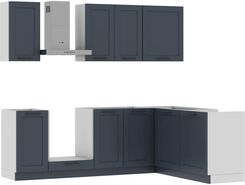 Zdjęcie Zestaw Mebli Kuchennych Arco 240X180cm Mdf Folia Granatowy Mat - Aleksandrów Łódzki