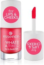 Essence What A Tint! Róż W Płynie I Błyszczyk Do Ust Odcień 02 Coral Sunset 4.9ml