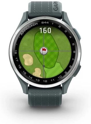 Garmin Approach S44 Srebrny z paskiem w kolorze Szarym