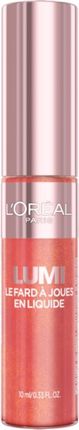 L'Oréal Paris Lumi Le Liquid Blush Rozświetlający Róż Do Policzków W Płynie 10ml Odcień 625 Glowy Gold Pink