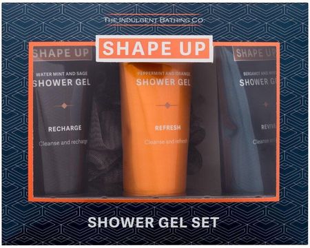 Xpel Shape Up Shower Gel Set Żel Pod Prysznic x3 + gąbka