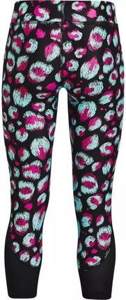 Under Armour Legginsy Dziewczęce Hg Printed Ankle Crop Kolorowe - zdjęcie 2