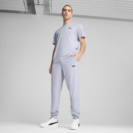Puma Męskie Spodnie Dresowe Essentials Z Dwukolorowym Logo No. 1 Niebieskie - zdjęcie 2