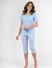 Zdjęcie Piżama damska Regina 691 niebieska duże rozmiary - Wiślica