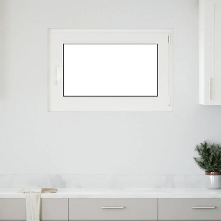 vidaXL Piwniczne Risor Uchylno-Rozwierne Prawe Białe 90x50cm 4108357