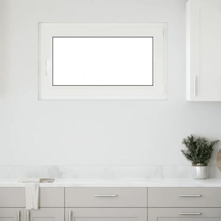 vidaXL Piwniczne Risor Uchylno-Rozwierne Prawe Białe 100x70cm 4108324