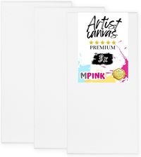 Zdjęcie Mpink 3X Podobrazie Malarskie 20X40cm Białe Płótno Idealne Do Malowania - Opole