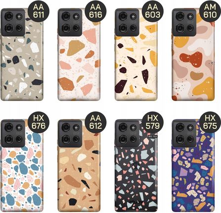 Hello Case Etui Do Motorola Moto G75 5G Lastriko Terrazzo Terakota Obudowa - zdjęcie 6