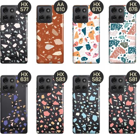 Hello Case Etui Do Motorola Moto G75 5G Lastriko Terrazzo Terakota Obudowa - zdjęcie 5