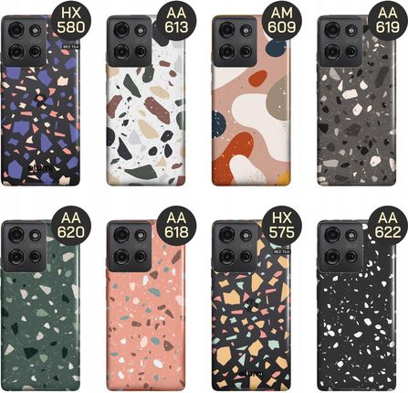 Hello Case Etui Do Motorola Moto G75 5G Lastriko Terrazzo Terakota Obudowa - zdjęcie 3