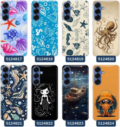 Superetui Etui Do Samsung Galaxy S25 Morze Statki Fale Ryby Delfiny Muszle - zdjęcie 2