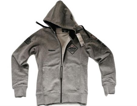 Bluza na zamek z kapturem XGT szara damska S Makita (R-0369-S)