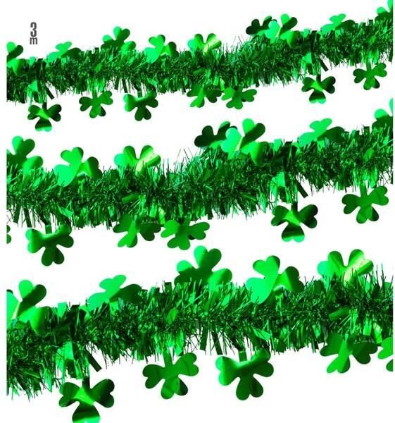 Ghirlanda Di Orpelli Per San Patrizio – Fiore In PVC Con Filo Metallico, Decorazione Flessibile Per Festa A Tema - 2