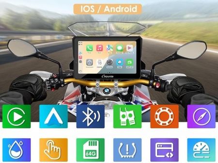 アクセサリー BMW Motorcycle Carplay Carpuride W502PRO B do motocykli B.-M-.W CarPlay i Android