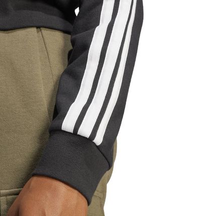 Bluza z kapturem damska adidas ESSENTIALS 3-STRIPES czarna JE0052 - zdjęcie 2