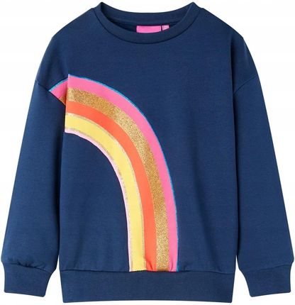 Bluza dziecięca, granatowa, 128 - zdjęcie 2