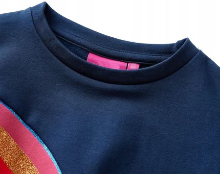 Bluza dziecięca, granatowa, 128 - zdjęcie 4