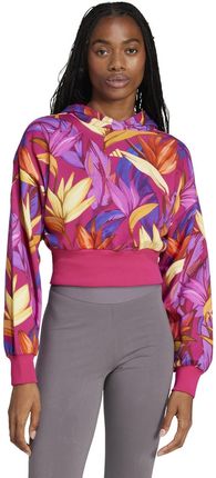 Bluza z kapturem damska adidas FARM wielokolorowa JD6283 - zdjęcie 2