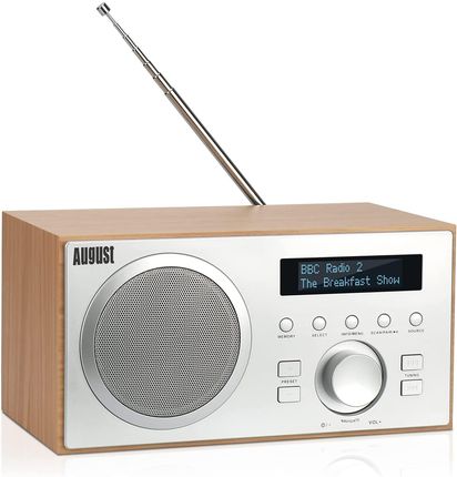 August Radio Dab+ Fm Bluetooth Usb Aux Mp3 Budzik Mb420K