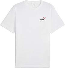 Męska Koszulka z krótkim rękawem Puma Ess 2 Color Small NO. 1 Logo Tee 68471702 – Biały