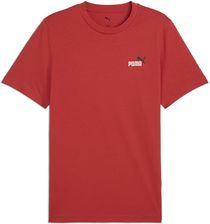 Męska Koszulka z krótkim rękawem Puma Ess 2 Color Small NO. 1 Logo Tee 68471715 – Czerwony