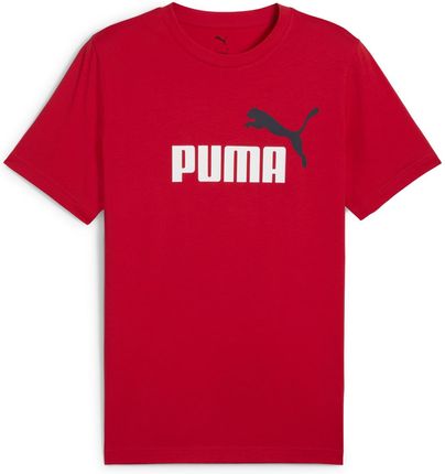 Męska Koszulka z krótkim rękawem Puma Ess 2 Color NO. 1 Logo Tee 68470811 – Czerwony