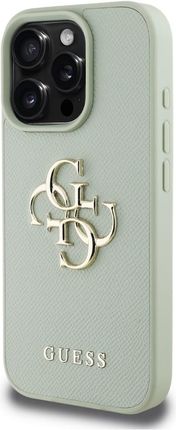 Guess Etui Grained Big 4G Logo Small Classic Do Iphone 16 Pro Max Zielony - zdjęcie 4