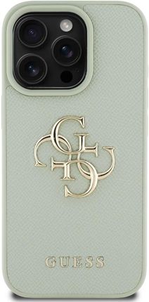 Guess Etui Grained Big 4G Logo Small Classic Do Iphone 16 Pro Max Zielony - zdjęcie 5