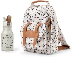 Elodie Details - Plecak BackPack MINI - Dalmatian Dots+ Butelka na wodę - Dalmatian Dots - ZESTAW