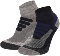 Zdjęcie Niskie skarpetki turystyczne - Uniseks - Multi niebieski - 2 pary - Krośniewice