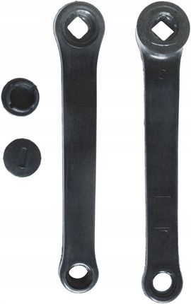 Ramię korby lewe stal 170mm czarne