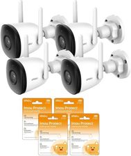 Imou Zestaw 4 Kamer Ip Bullet 2C 4Mp Ipc-F42P I 4 Chmur Protect (IPCF42P)