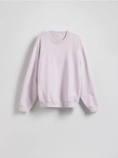 Reserved - Bawełniana bluza regular fit - lawendowy