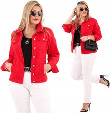 Katana Jeansowa Kurtka Jeansowa Duże Rozmiary Bawełniana Modna - zdjęcie 1