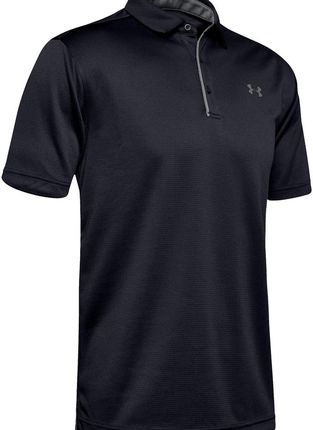 Koszulka męska czarna polo UNDER ARMOUR Tech