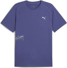 Koszulka męska Puma RUN GRAPHIC MESH niebieska 52663146 - zdjęcie 1