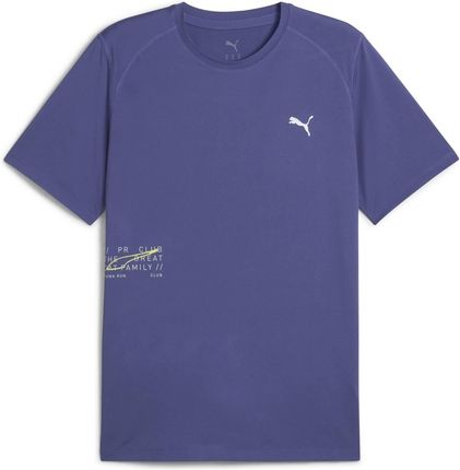 Koszulka męska Puma RUN GRAPHIC MESH niebieska 52663146